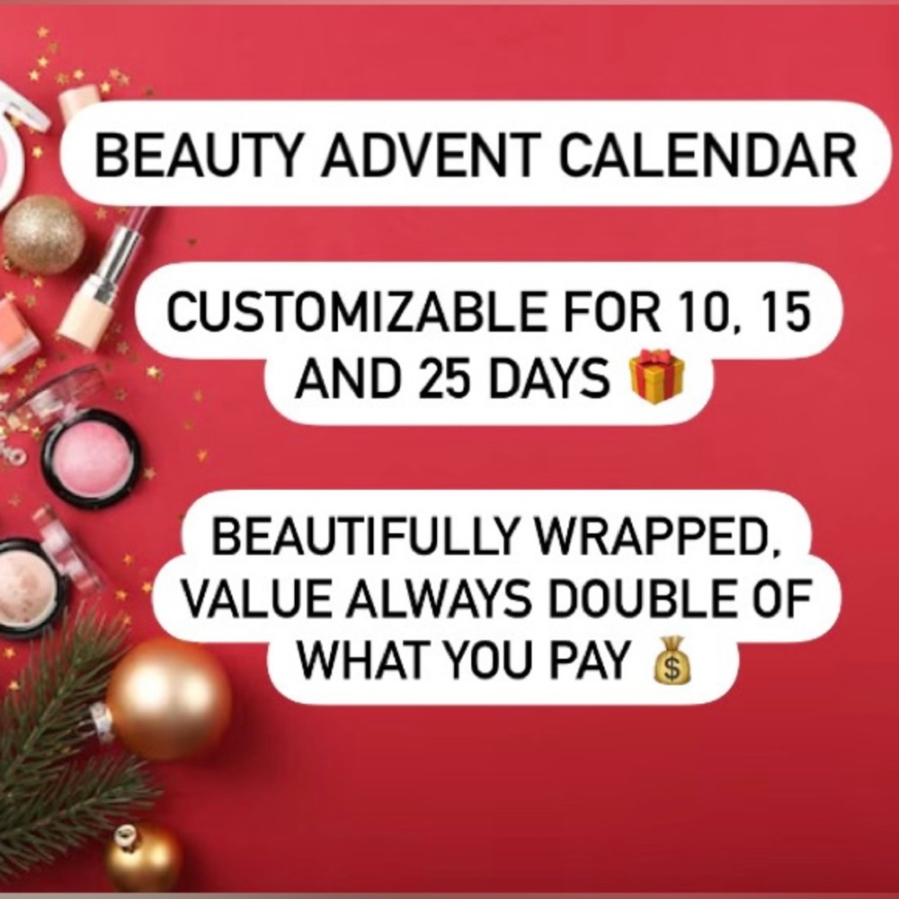 12 beauty products full size Beauty Advent Calendar 💄